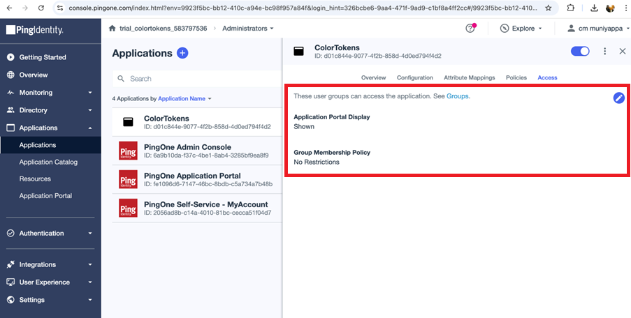 User Access