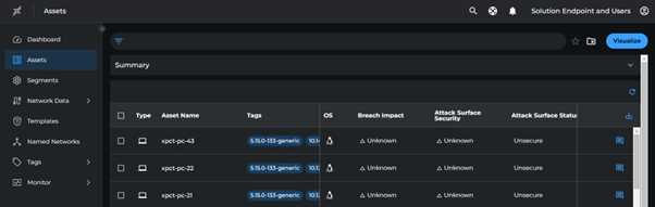 Asset Discovery View