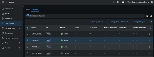 Assign Named Network