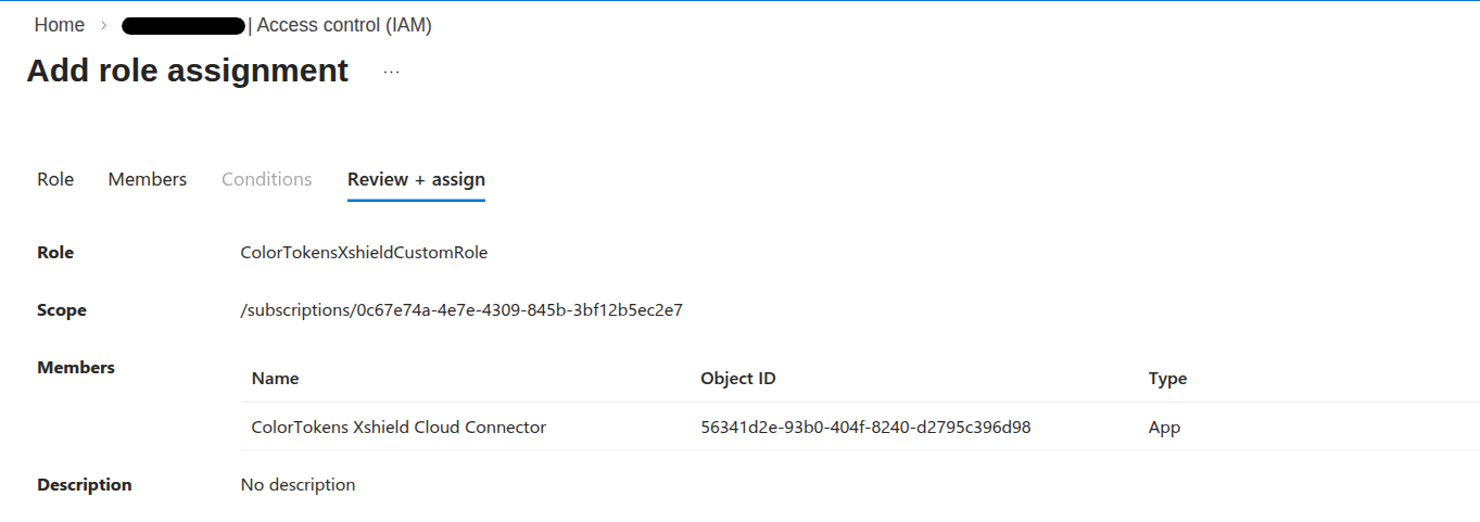 Review role assignment
