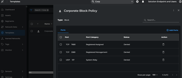 Corporate Block Policy