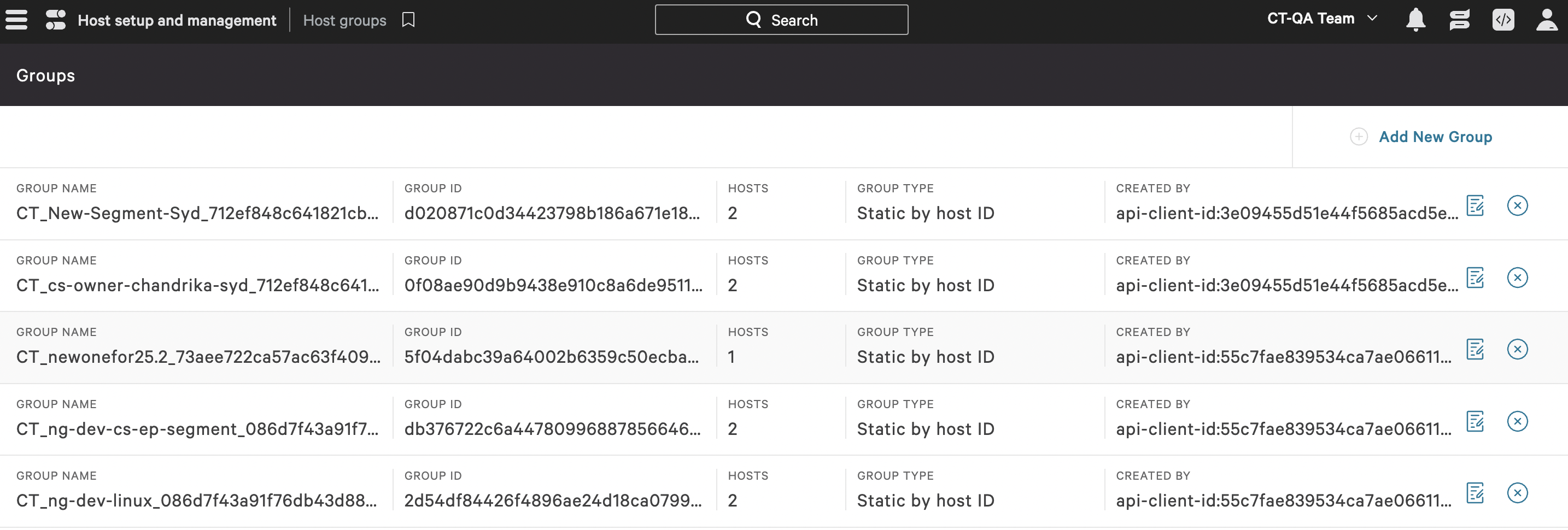 host group