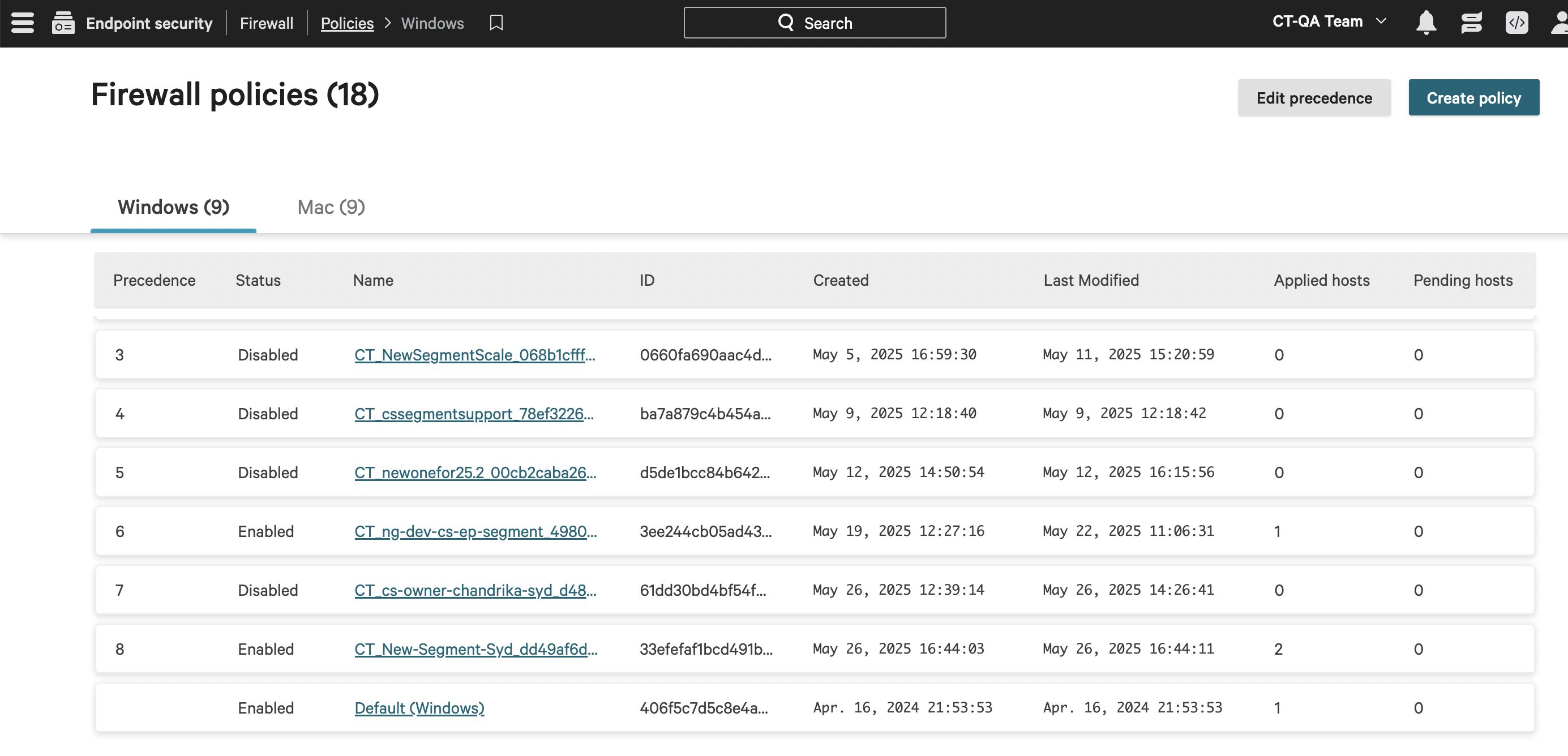 firewall policies