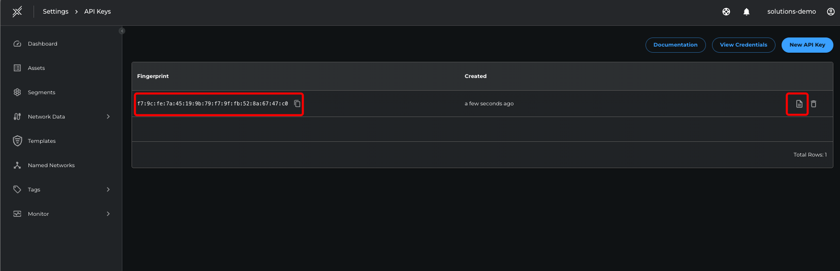 Save API Key
