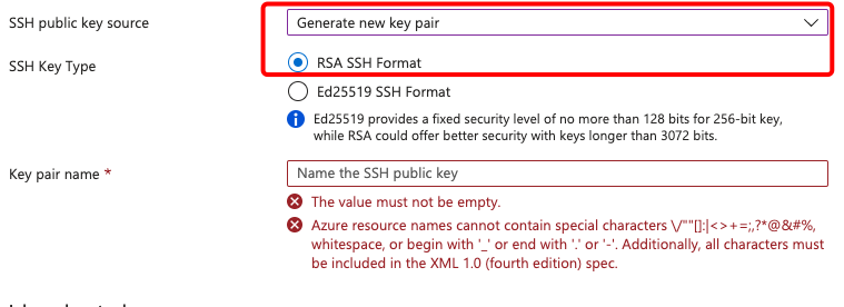 Generate ssh key