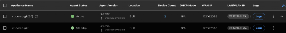Appliance Configuration Interface