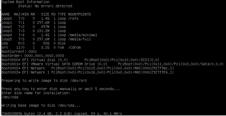 Writing to Disk