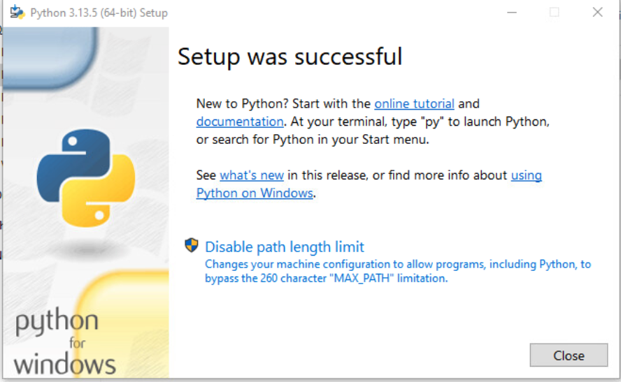 python installer -3