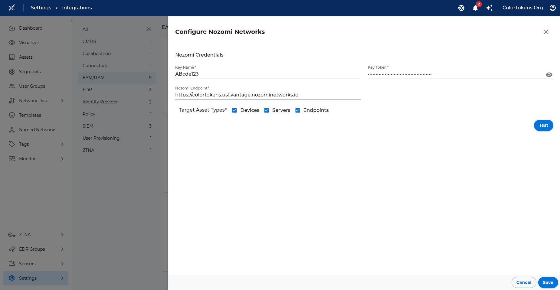 Nozomi Networks Integration