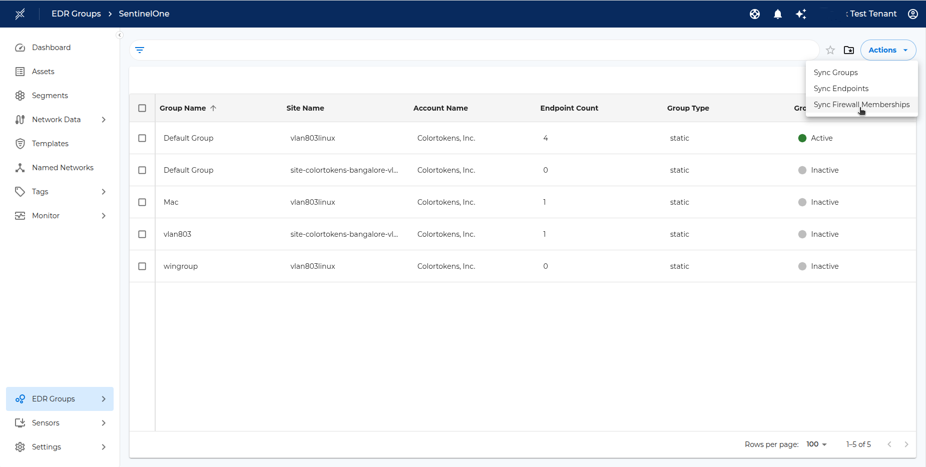 Sync Firewall Group