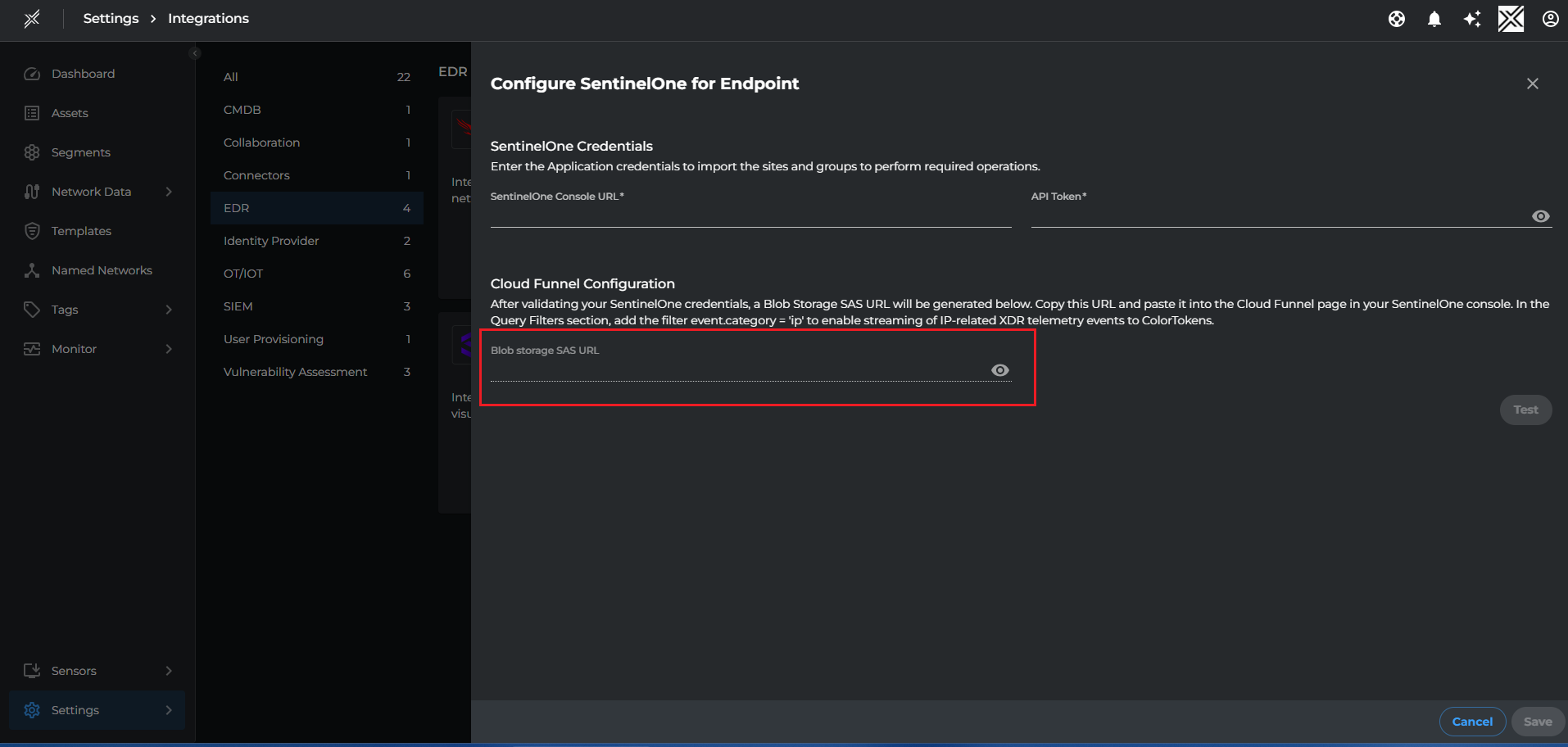 Copy SAS URL