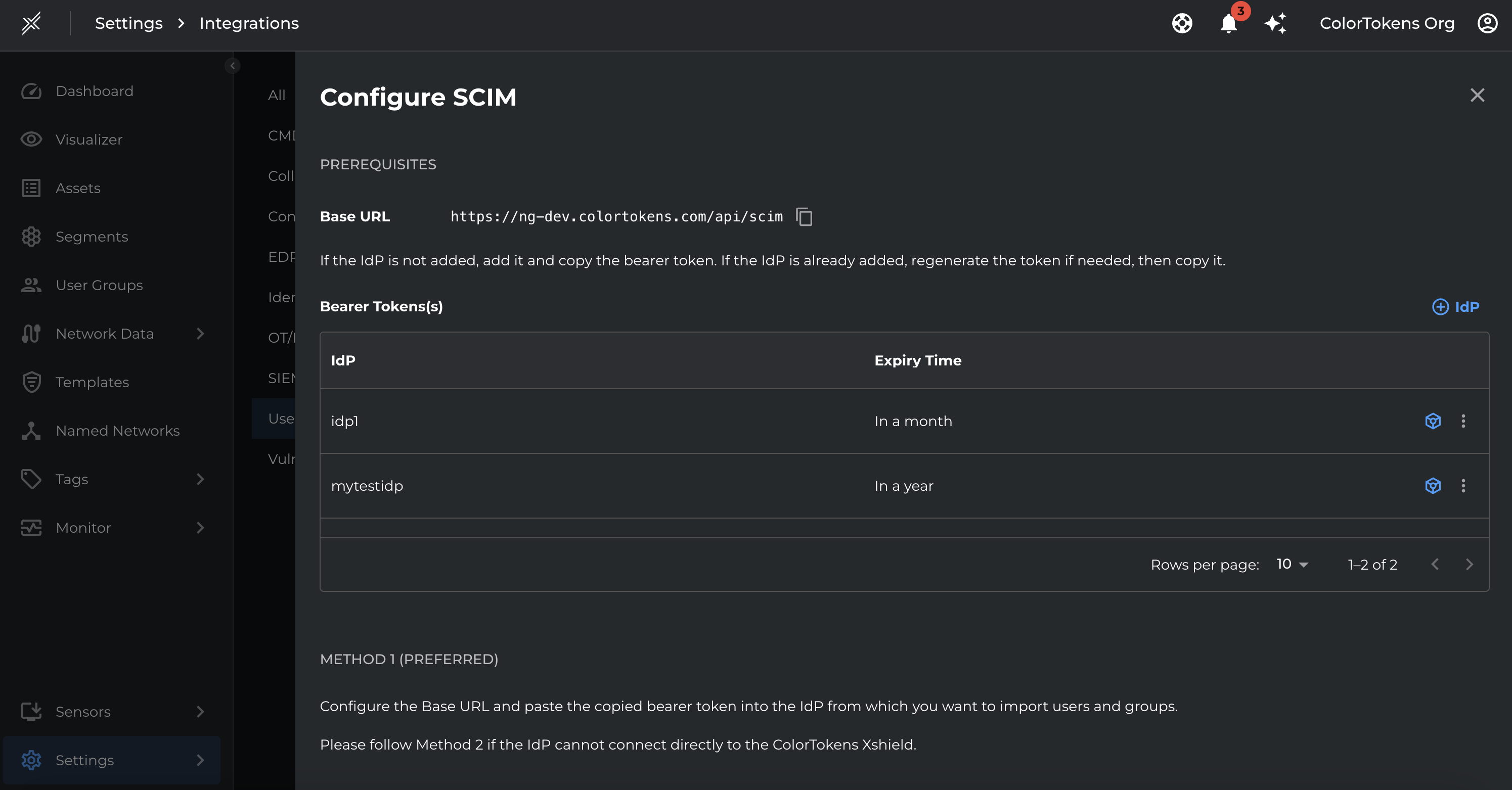 SCIM Activation 