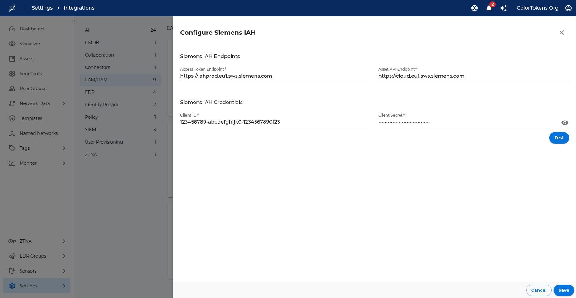 Siemens IAH Integration