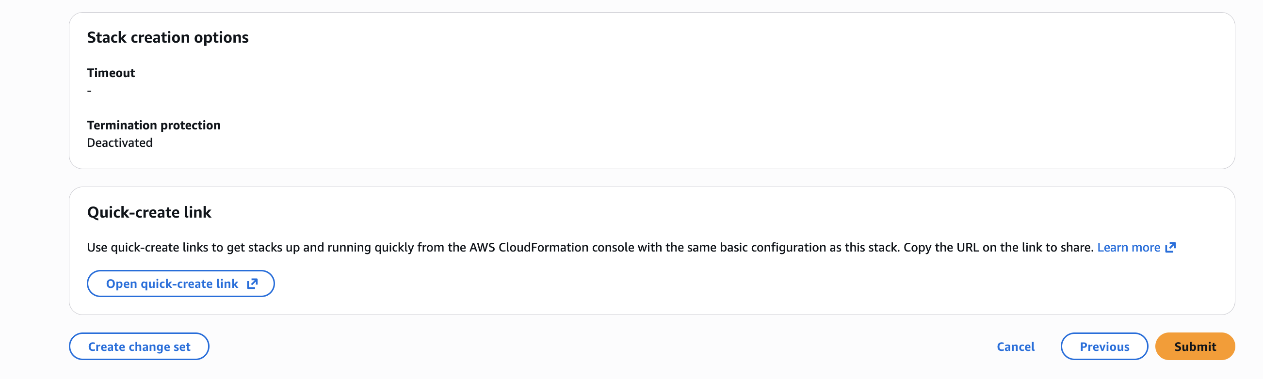 Manual onboarding - submit stack